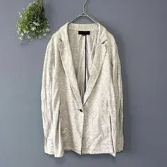 ★アンタイトル［L］上品クール◎薄手さらり◎ワンボタン◎テーラードジャケット
