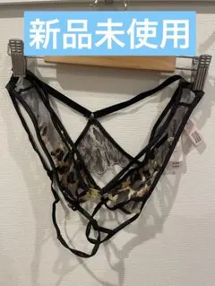 レオパード柄 メッシュ Tバック 新品