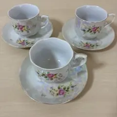 ティーカップ＆ソーサー 3客セット
