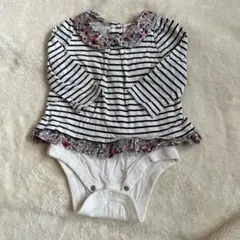 baby GAP ボーダーロンパース70