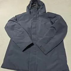 ユニクロ ハイブリッドダウンパーカー フーデッド フルジップ　ネイビー　Lサイズ