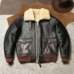 プレミアムレザージャケット本革ラム革、羊毛、新品 Lサイズ、XLサイズ、2XL