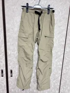 エーグル　ベージュ カーゴパンツ ウエストゴム　M