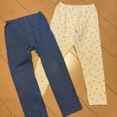 ユニクロ　レギンスパンツ 10分丈 110cm 2枚セット