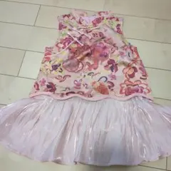 90サイズ　　チャイナ服　チャイナテイスト　ノースリーブ　ワンピース　花柄のサムネイル