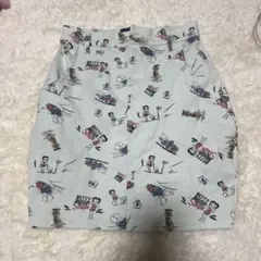 BETTY BOOP キャラクター柄ミニスカート