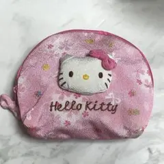 サンリオ Hello Kitty ポーチ ピンク和風ちりめん 平成当時物