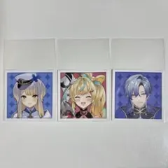 栞葉るり 立伝都々 ミラン・ケストレル 4周年記念 スクエアカード 3点