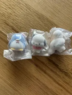 ふわふわフロッキードール2 ポチャッコ　タキシードサム　シナモロール