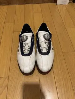 adidas ゴルフシューズ ホワイト ダイヤル式　取替工具付