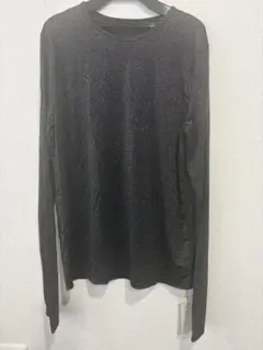 新品未使用KHARIS ANGEL ブラックラメ長袖Tシャツ Lサイズ