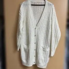 MAJESTIC LEGON ニットカーディガン ホワイト