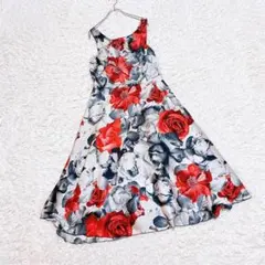 【RINASCIMENTO】　ノースリーブワンピース　（ＸＳ）　ドレス　花柄