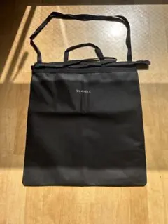 SUAVELE 黒エコバッグ 約47cm x 50cm