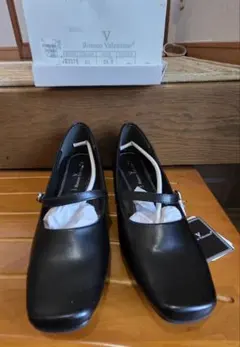 Romeo Valentino パンプス ブラック 24.5cm新品未使用
