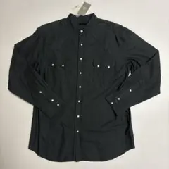 nano universe ブラック 長袖シャツ L 黒 ナノユニバース