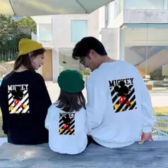 ミッキー デザイン スウェット トレーナー 薄手（ライトウェイト）C311