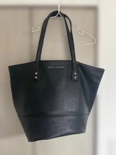 MARC JACOBS ブラックレザートートバッグ