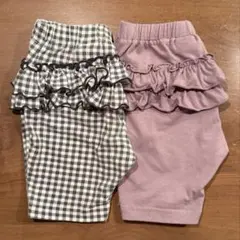 バックフリル付き　ハーフパンツ2点セット 100cm
