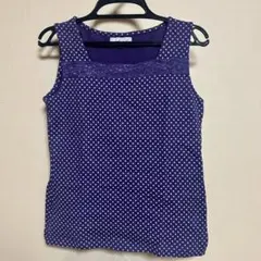 レディース タンクトップ ノースリーブ Mサイズ ドット