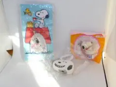 b★未使用品★スヌーピー マスコット 南京錠 キーホルダーとストラップ他3点