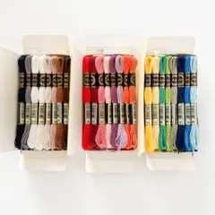 刺繍糸 25番 まとめ売り セット ハンドメイド 手芸 24色 72束