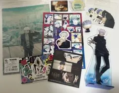 呪術廻戦　五条悟　ステッカー　アクリルスタンド　クリアファイル　スマホグリップ