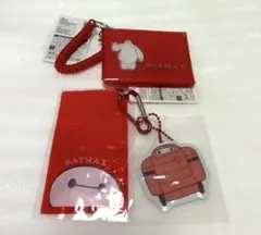 ダイソー　ディズニー　ベイマックス　　ポーチ　クリアカードケース　2点セット