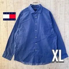 春物セール‼️ トミー ヒルフィガー ドット柄 長袖シャツ XL