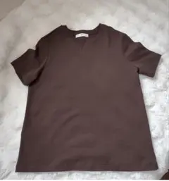 MNG レディース 半袖 Tシャツ ブラウン Lサイズのサムネイル