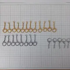 ハンドメイド用品　キーホルダー金具