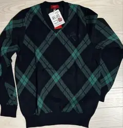 【超美品】新品タグ付き Gallaway チェック柄セーター Mサイズ ゴルフ