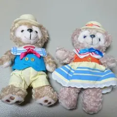 ダッフィー シェリーメイ ぬいぐるみバッジ （キーホルダー）