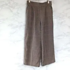 ザショップティーケー S タックワイドパンツ チェック