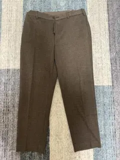 UNIQLO ブラウン チェック スラックス Lサイズ