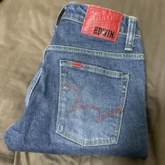 EDWIN ダークブルーデニム スリムフィット