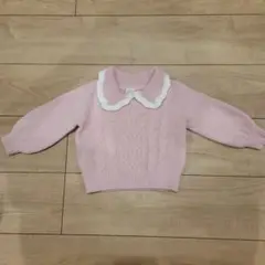 Baby Gap ピンク ケーブル編みセーター 12-18ヶ月