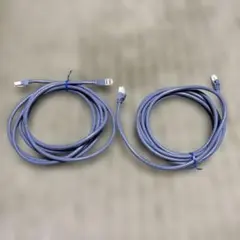 ELECOM LANケーブル 3m2本　カテゴリ6A