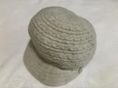 FURLA ラメ　ベージュ　帽子　キャスケット