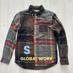 GLOBAL WORK ネルシャツ Sサイズ　チェック