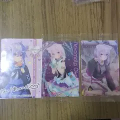 猫又おかゆ カード3つ