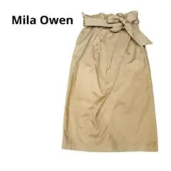 Mila Owen　ミラオーウェン　タイトスカート　ベージュ　バックスリット