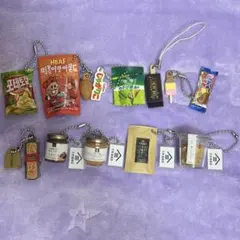 グリコ ポッキー ビスコ カプリコ コロン等 ミニチュアストラップ5種6