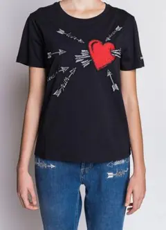 RED VALENTINO Tシャツ カットソー トップス 半袖 黒　ブラックのサムネイル