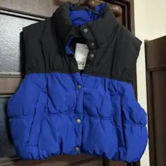 Ｈ&M エイチアンドエム ダウンベスト ブルーブラック 新品未使用タグ付