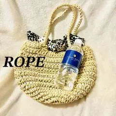 ROPE かごバッグ スカーフプラス ベージュ　ロープ編のサムネイル