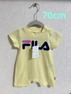 新品未使用 フィラ 半袖ロンパース70 イエロー