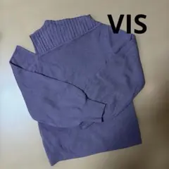半肩出しパープル系ニット/VISのサムネイル