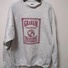 古着　GRAHAM Intermediate School スウェットシャツ L