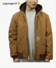 carhartt ブラウン フード付きジャケット